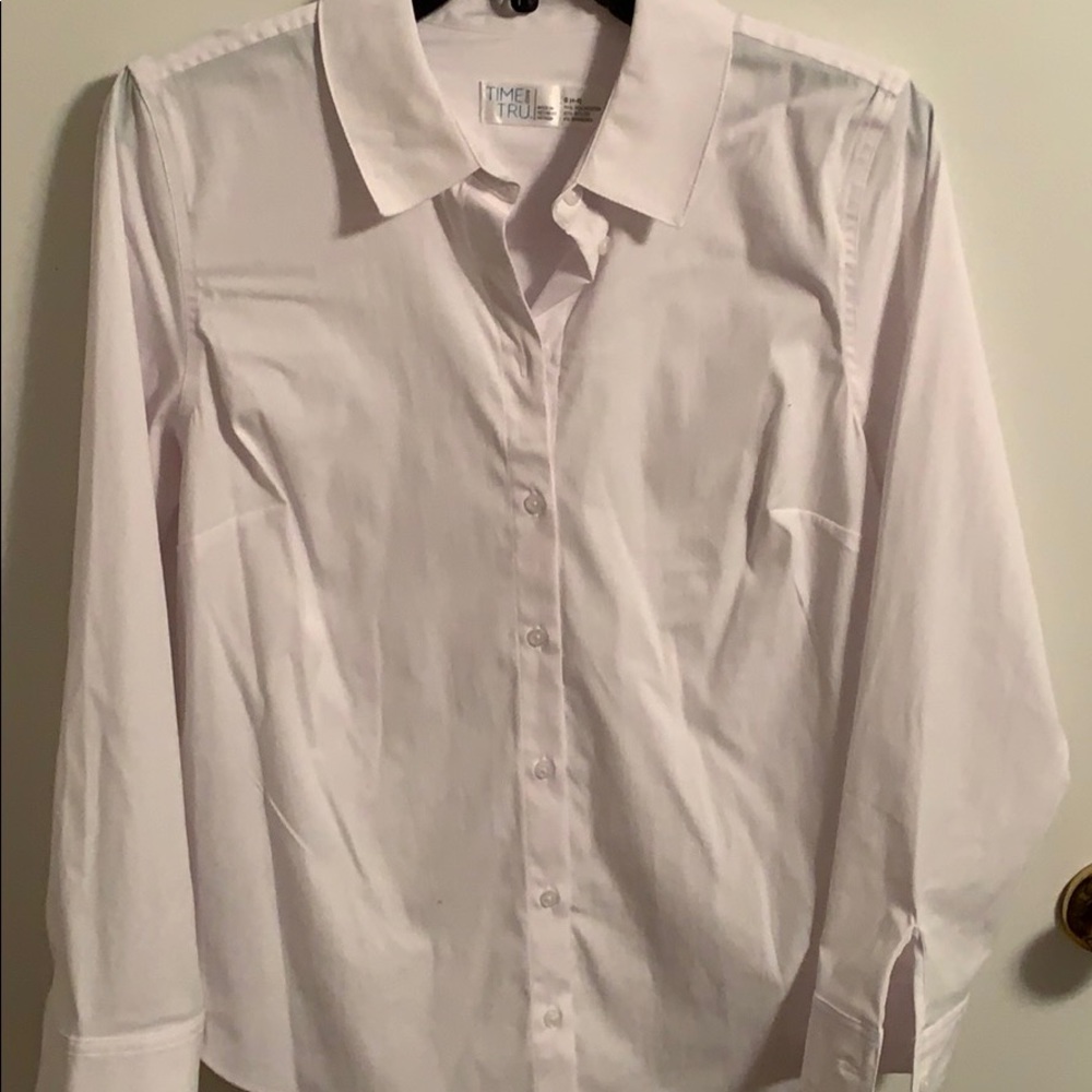 Button down white blouse